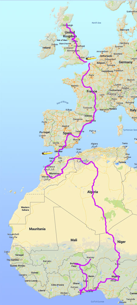 The whole route