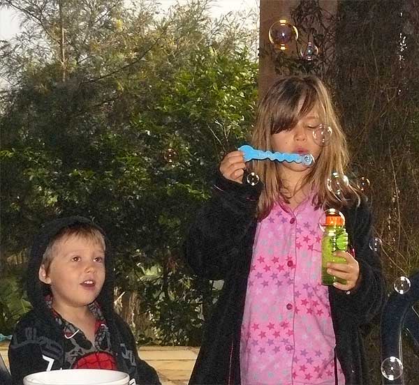 There was a bottle of bubble mixture