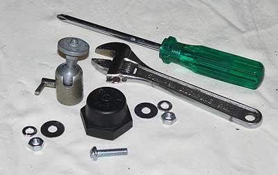 the bits needed to mount the camcorder on the multicammount system